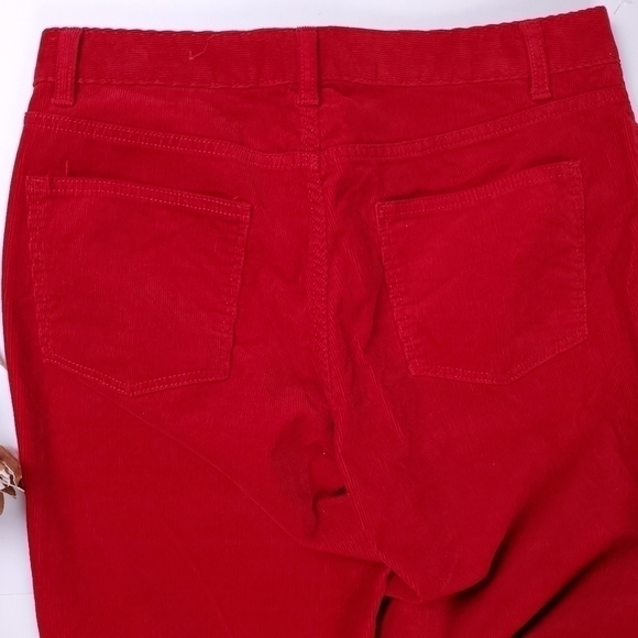 TALBOTS Heritage Red Corduroy Size 10 - Picture 12 of 14